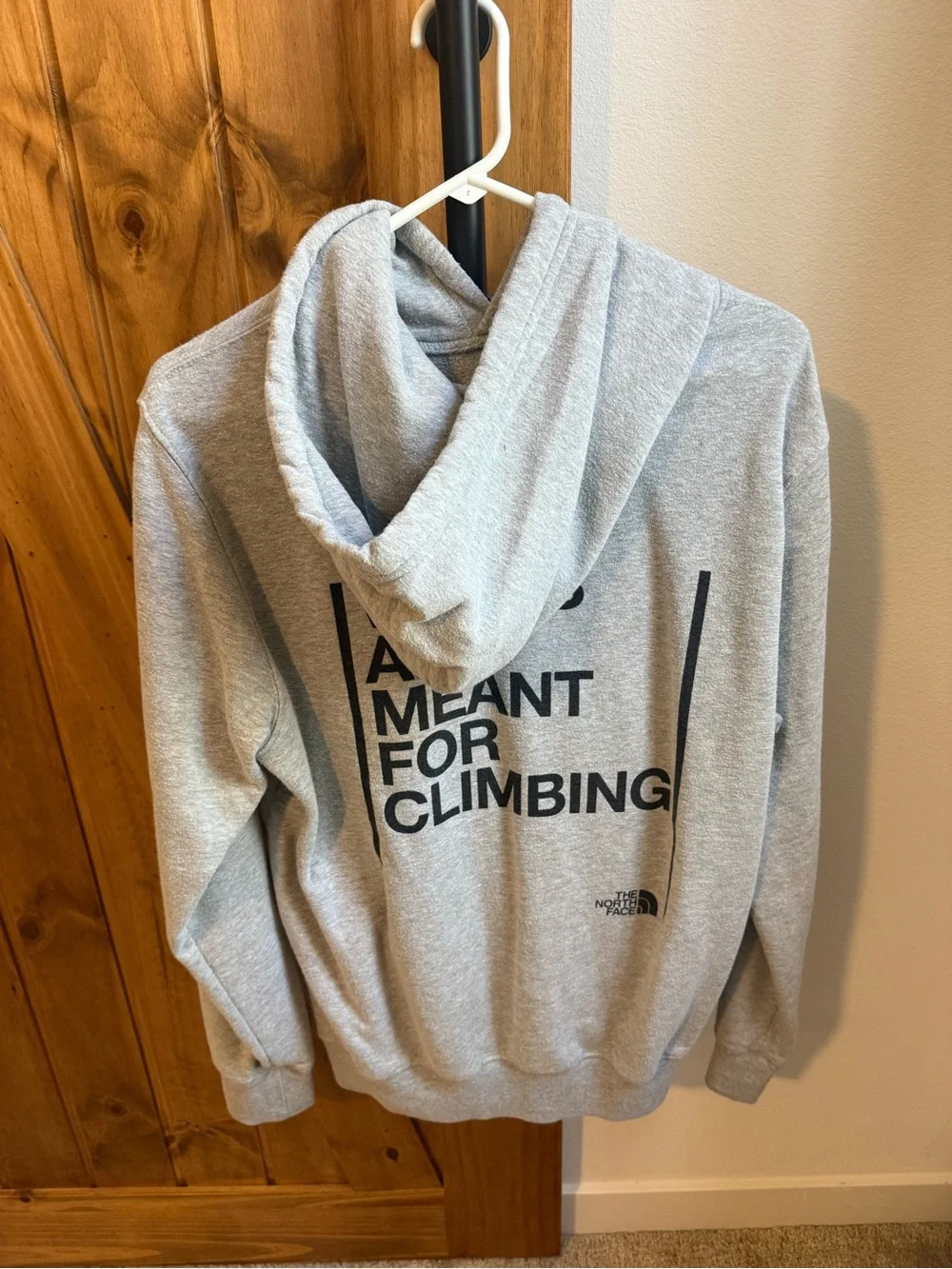 The North Face Men's Gray Hooded Pullover Sweatshirt Medium